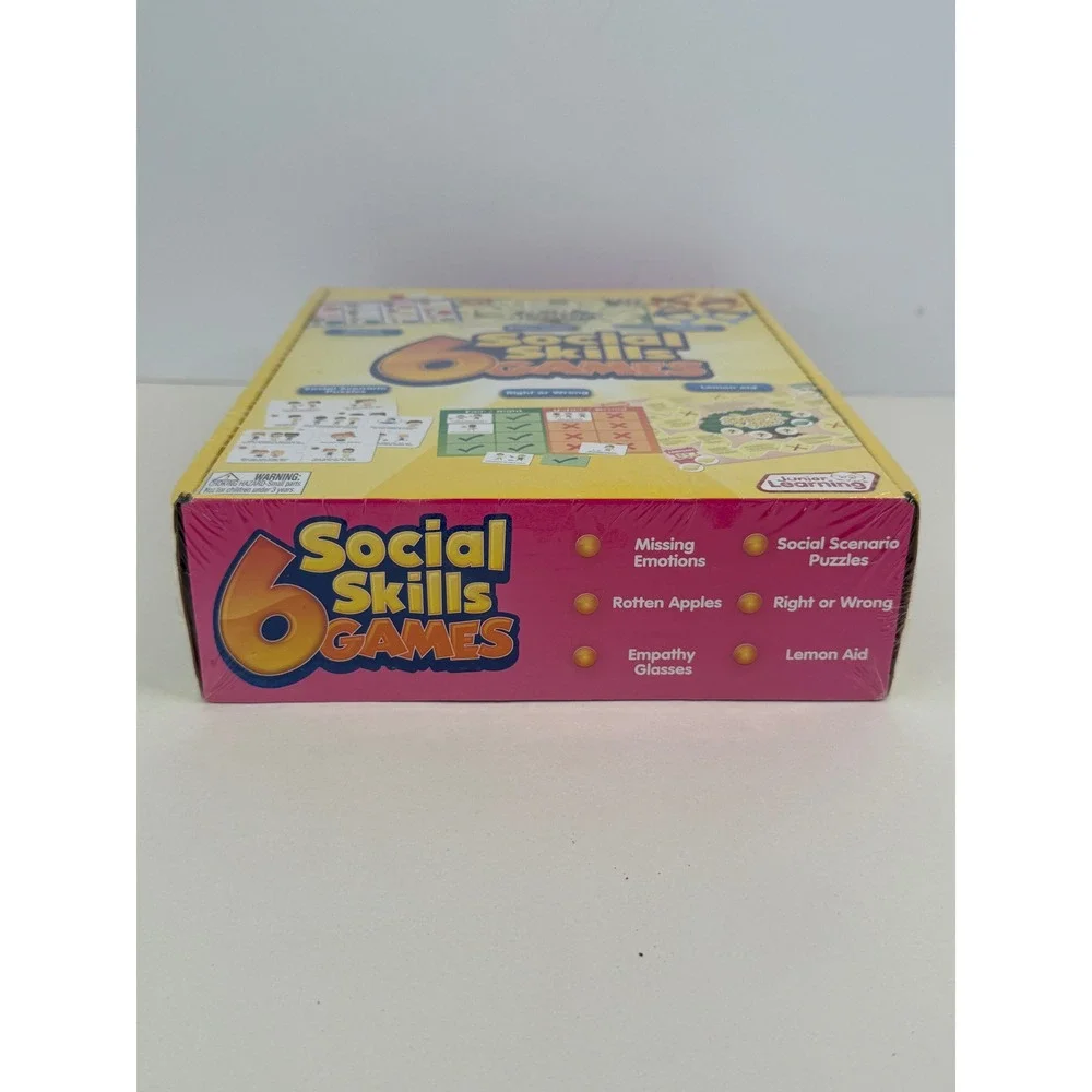 Junior Learning 6 Social Skills Games Educational Board Games Set New Sealed